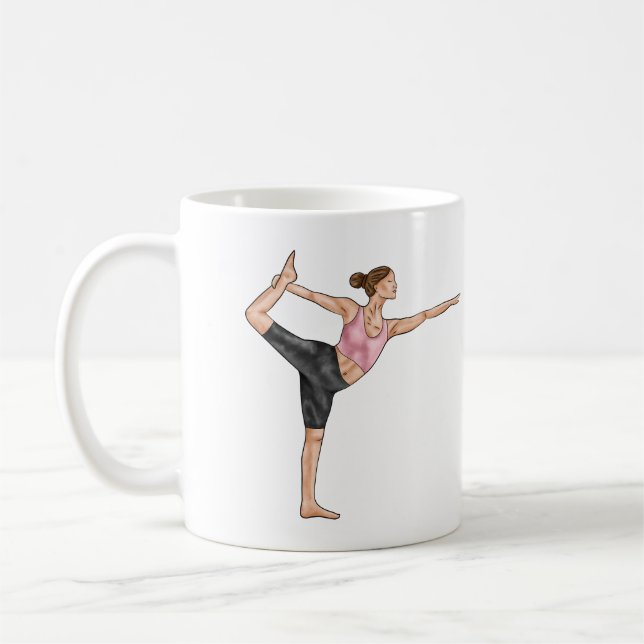 Yoga Instructor Dancer Pose Lehrer Persönlicher Na Kaffeetasse (Links)