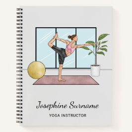 Yoga Instructor Dancer Pose Trainer Persönlicher N Notizbuch
