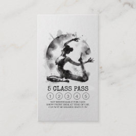 Yoga Instructor Einbeiner King Pose 5 Class Pass Treuekarte