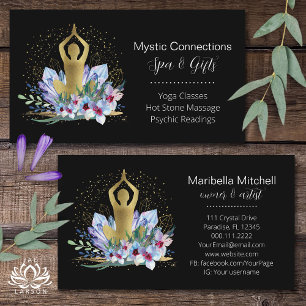 Yoga Instructor Energy Healer Crystals Reiki Welln Visitenkarte