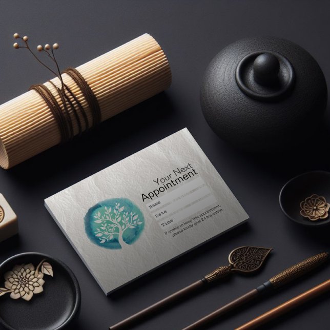 YOGA Instructor Ernennung Moderner Wasserfarbenbau Terminkarte (Von Creator hochgeladen)