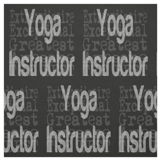 Yoga Instructor Extraordinaire Stoff (Muster)