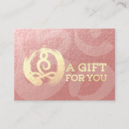 YOGA Instructor Gift Certificate Meditation Zen OM Rabattkarte