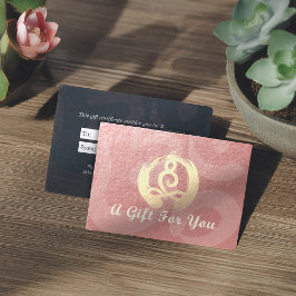 YOGA Instructor Gift Certificate Meditation Zen OM Rabattkarte