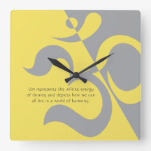 Yoga Instructor Illuminiert Yellow Gray OM Quotes