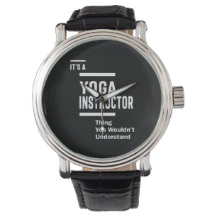 Yoga Instructor Job Title Gift Armbanduhr