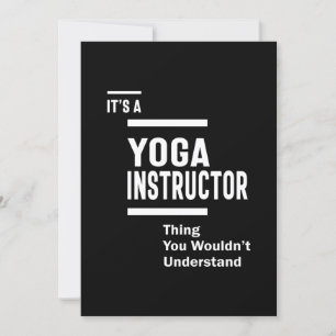 Yoga Instructor Job Title Gift Einladung