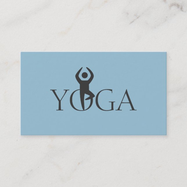 Yoga Instructor, Klassen Visitenkarte (Vorderseite)