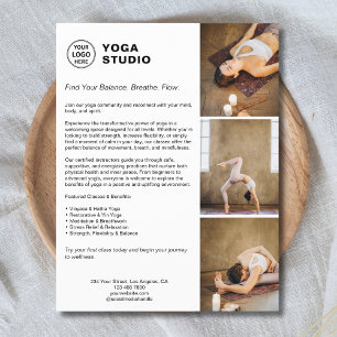Yoga-Instructor-Lehrer-Promotionsgeschäft Flyer
