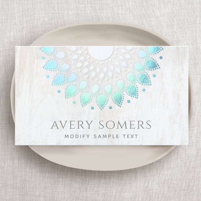 Yoga Instructor Lotus Blume Visitenkarte (Von Creator hochgeladen)