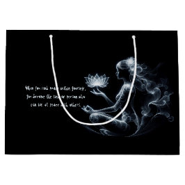 Yoga Instructor Lotus Medizin Pose Glühen Nebel Große Geschenktüte