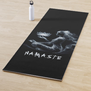 Yoga Instructor Lotus Medizin Pose Glühen Nebel Yogamatte