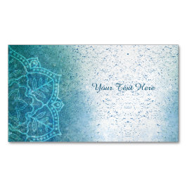 Yoga Instructor Mandala Business Card Magnet