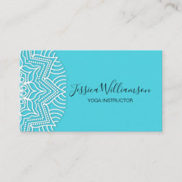 YOGA INSTRUCTOR MANDALA CUSTOM FARBEN VISITENKARTE