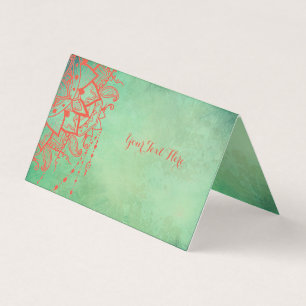 Yoga Instructor Mandala Visitenkarte Visitenkarten