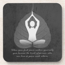 Yoga Instructor Meditation Pose Bodhi Leaf Quotes