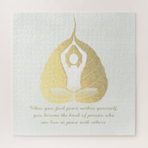 Yoga Instructor Meditation Pose Bodhi Leaf Quotes 
