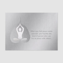 Yoga Instructor Meditation Pose Bodhi Leaf Quotes