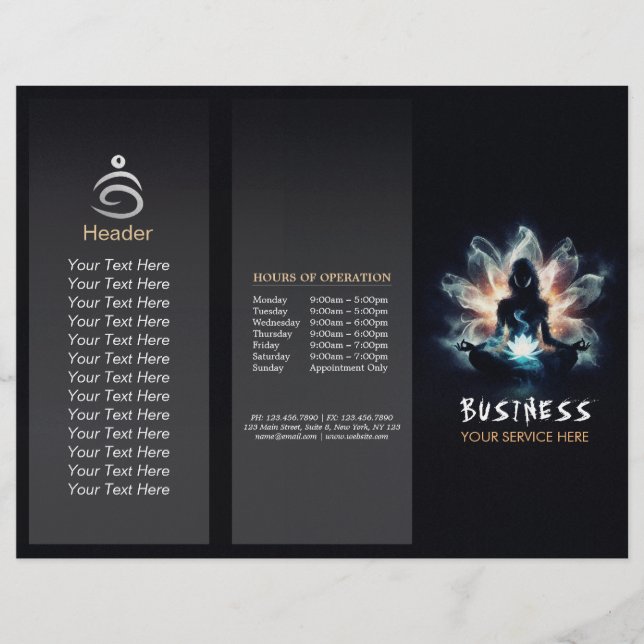 Yoga Instructor Meditation Pose Glühen Mist Lotus (Vorderseite)