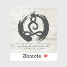 Yoga Instructor Meditation Pose Heiler ZEN Quotes Aufkleber