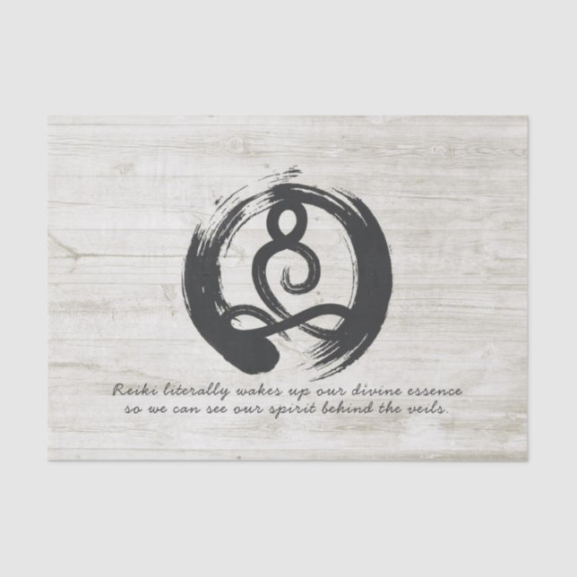 Yoga Instructor Meditation Pose Heiler ZEN Quotes Seidenpapier (Vorderseite)