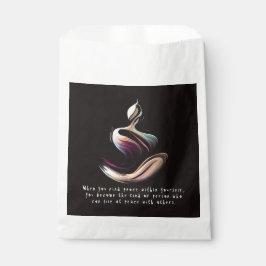 Yoga Instructor Meditation Pose Schlaganfall Zitat Geschenktütchen