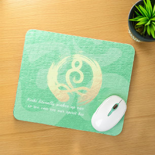 Yoga Instructor Meditation Pose Zen Om Sign Quotes Mousepad