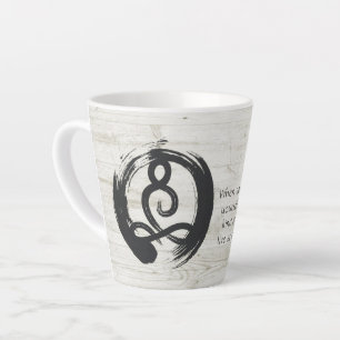 Yoga Instructor Meditation Pose Zen Symbol Quotes Milchtasse