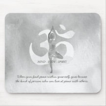 YOGA Instructor Meditation Tree Pose Om Sign Quote
