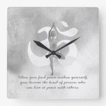 YOGA Instructor Meditation Tree Pose Om Sign Quote