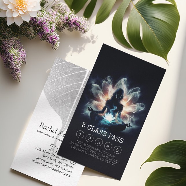 Yoga Instructor Medizin Lotus Pose 5 Klasse Pass Treuekarte (Von Creator hochgeladen)