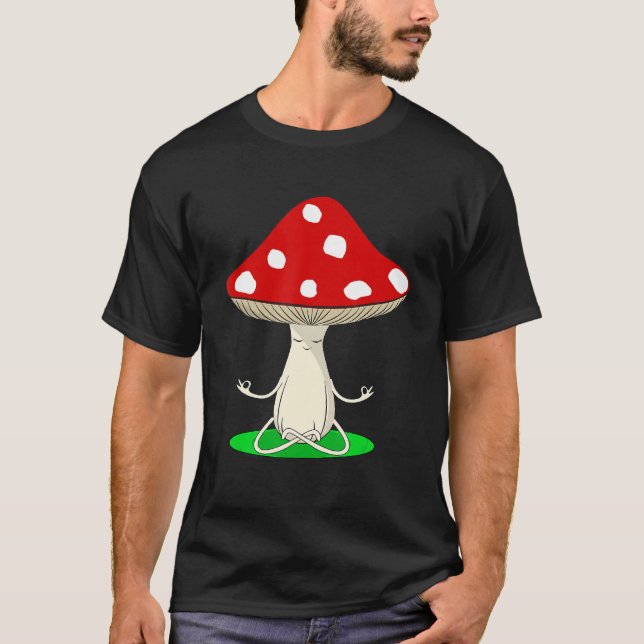 Yoga Instructor Mushroom Collector Mycology Fitnes T-Shirt (Vorderseite)