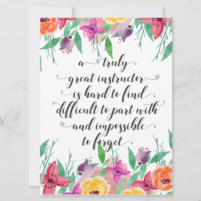 Yoga Instructor Office gift Instructor Gecoacht Karte (Vorderseite)