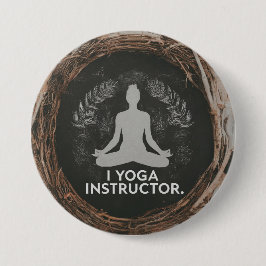 Yoga Instructor Personalisiert Button