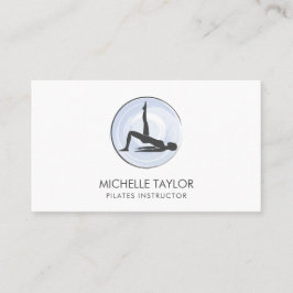 Yoga Instructor Pilates Fitness Moderne Namaste Visitenkarte