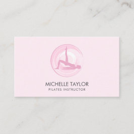 Yoga Instructor Pilates Fitness Moderner Namaste B Visitenkarte
