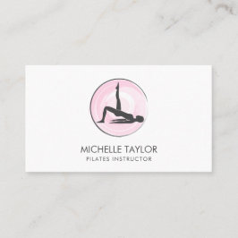 Yoga Instructor Pilates Fitness Moderner Namaste B Visitenkarte