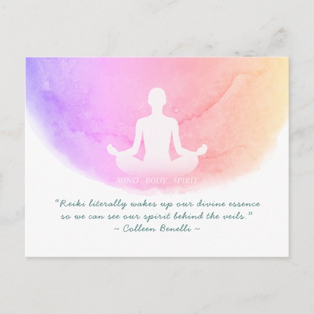 Yoga Instructor Studio Meditation Easy Pose Quotes Postkarte (Vorderseite)