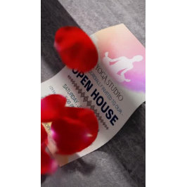 Yoga Instructor Studio Meditation Pose Open House Flyer