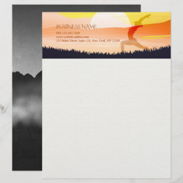 Yoga Instructor Sun Salutation Crescent Moon Pose Briefbogen