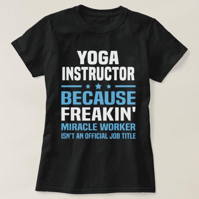 Yoga Instructor T-Shirt (Design vorne)
