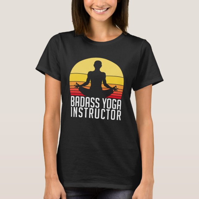 Yoga Instructor Teacher Workout-Klasse T-Shirt (Vorderseite)