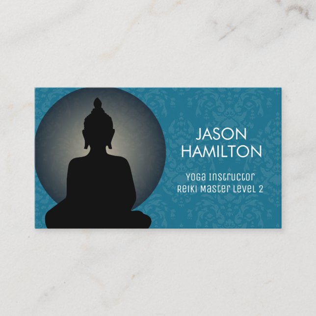 Yoga Instructor und Reiki Master Business Cards Visitenkarte (Vorderseite)
