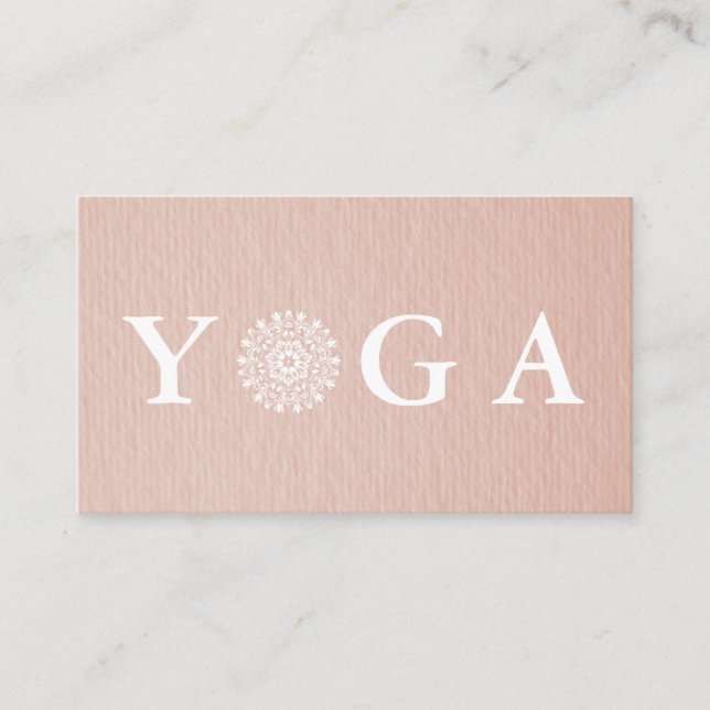 Yoga Instructor Vintag Style Business Card Visitenkarte (Vorderseite)