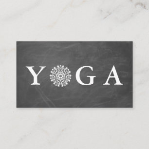 Yoga Instructor Vintag Style Business Card Visitenkarte