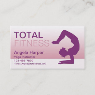 Yoga Instructor Visitenkarte