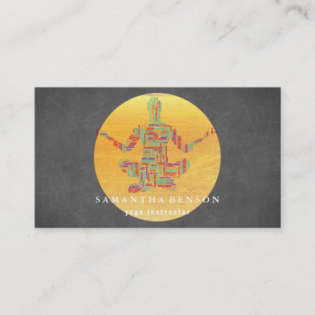Yoga Instructor Visitenkarte (Vorderseite)