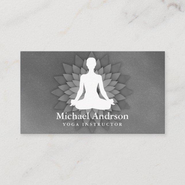 Yoga Instructor Visitenkarte (Vorderseite)