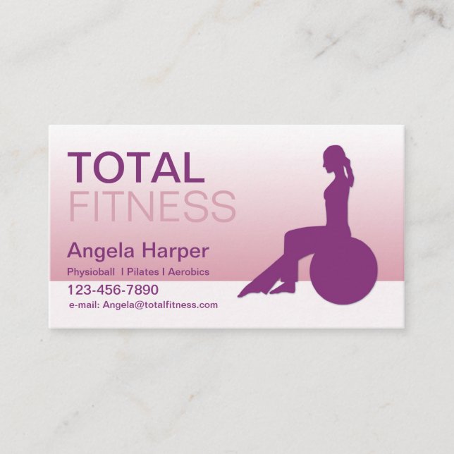 Yoga Instructor Visitenkarte (Vorderseite)