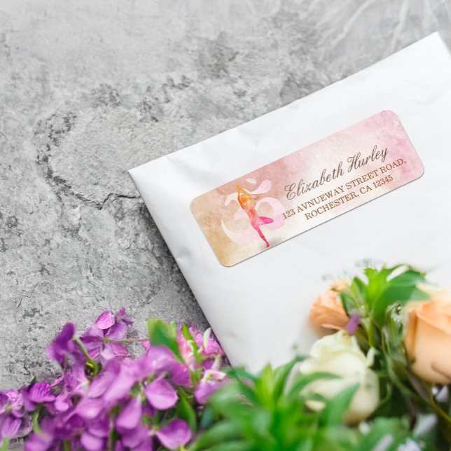 YOGA Instructor Wasserfarbe Meditation Pose Om Sig (Von Creator hochgeladen)